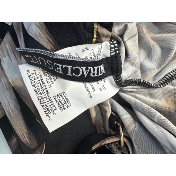 Mirclesuit Love Knot Size 10 Tankini Top Black NWT Underwire $178 - Picture 8 of 9